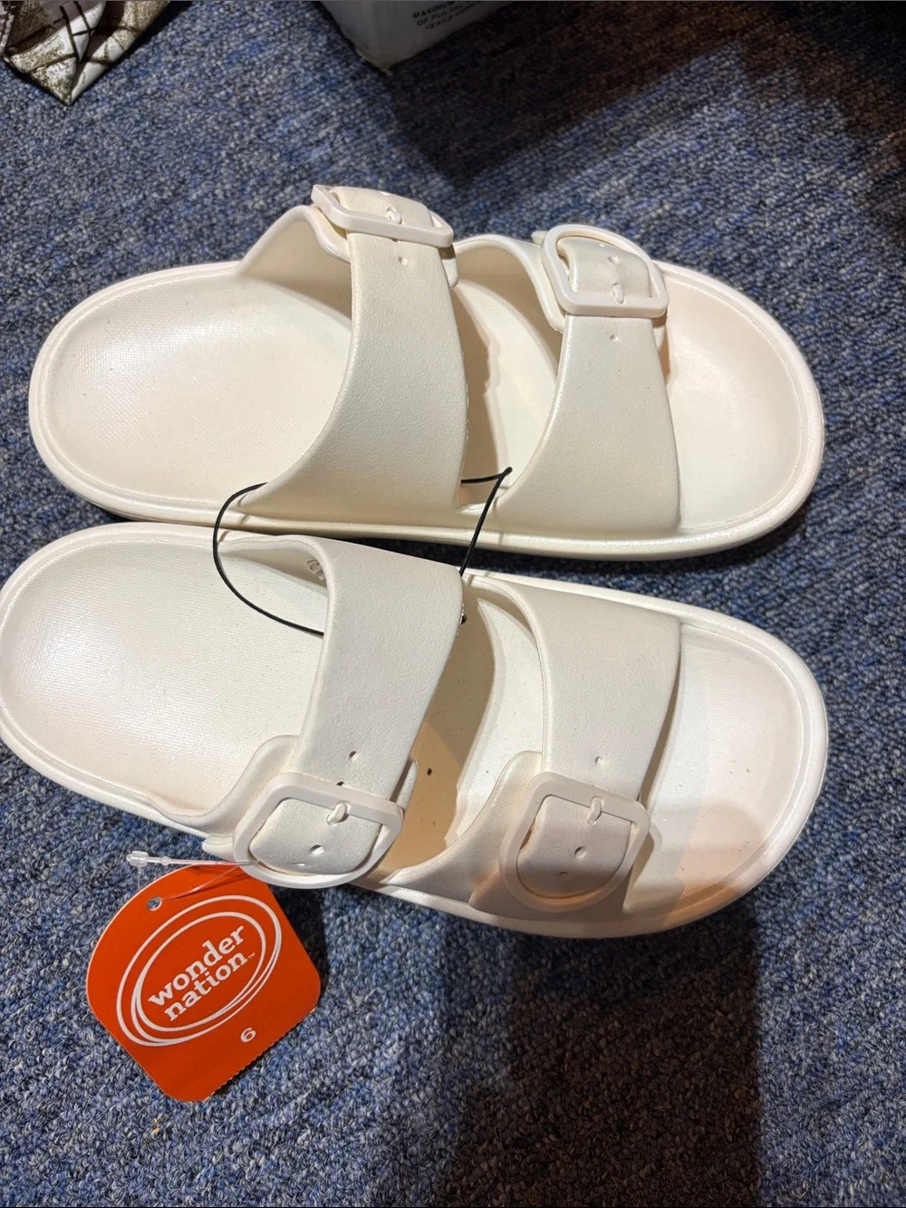 New wonder, nation, Eva footbed slip on sandals big kids/women